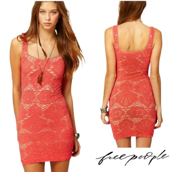 Free People Dresses & Skirts - Free People Intimately Crochet Bodycon Dress